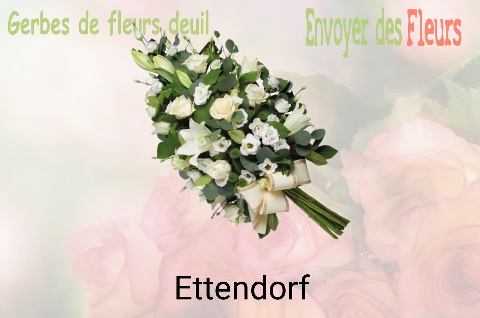 Gerbe de fleurs de deuil livrée à Ettendorf